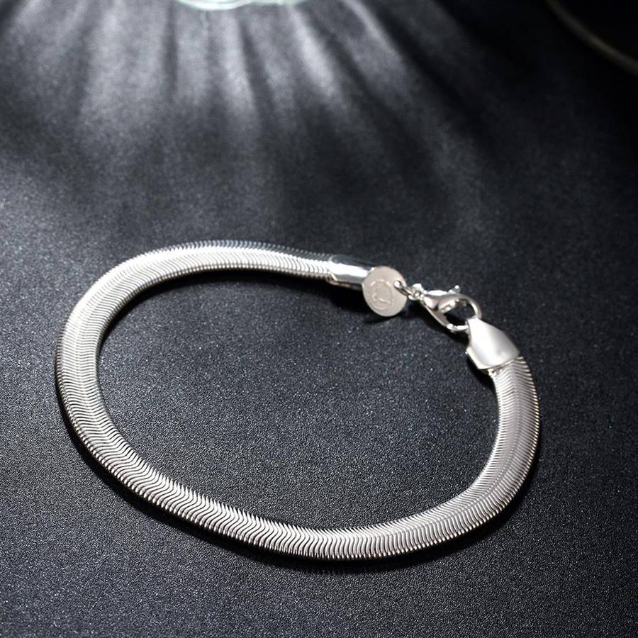Lucky Silver - Silver Designer Herringbone Bracelet - LOCAL STOCK