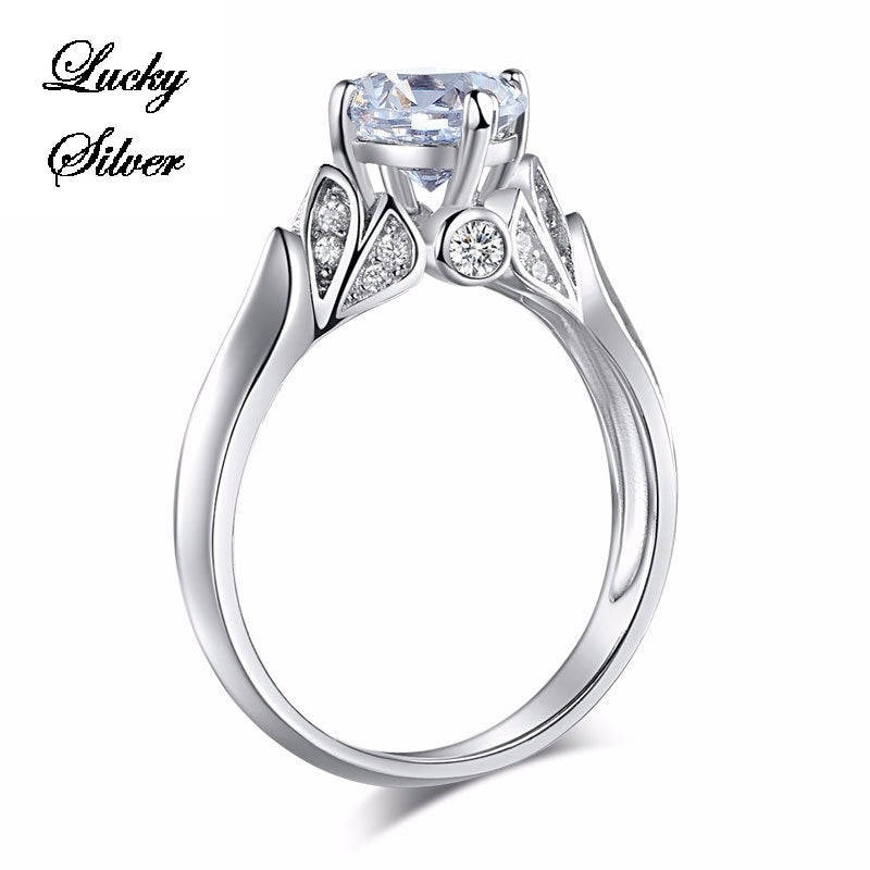 1.25 Carat Solid 925 Sterling Silver Bridal Wedding Engagement Ring Set - LS CFR8259