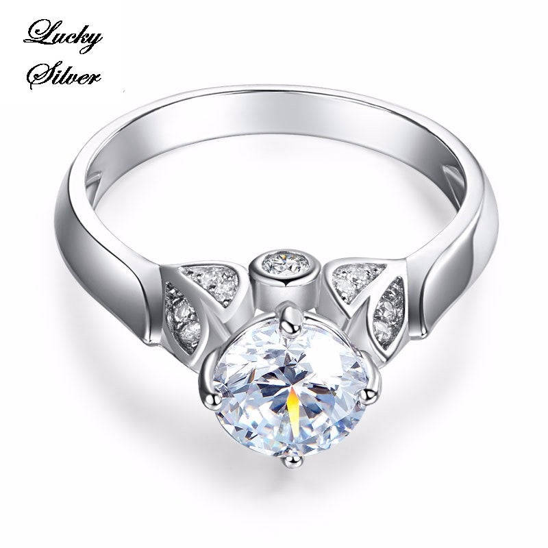 1.25 Carat Solid 925 Sterling Silver Bridal Wedding Engagement Ring Set - LS CFR8259