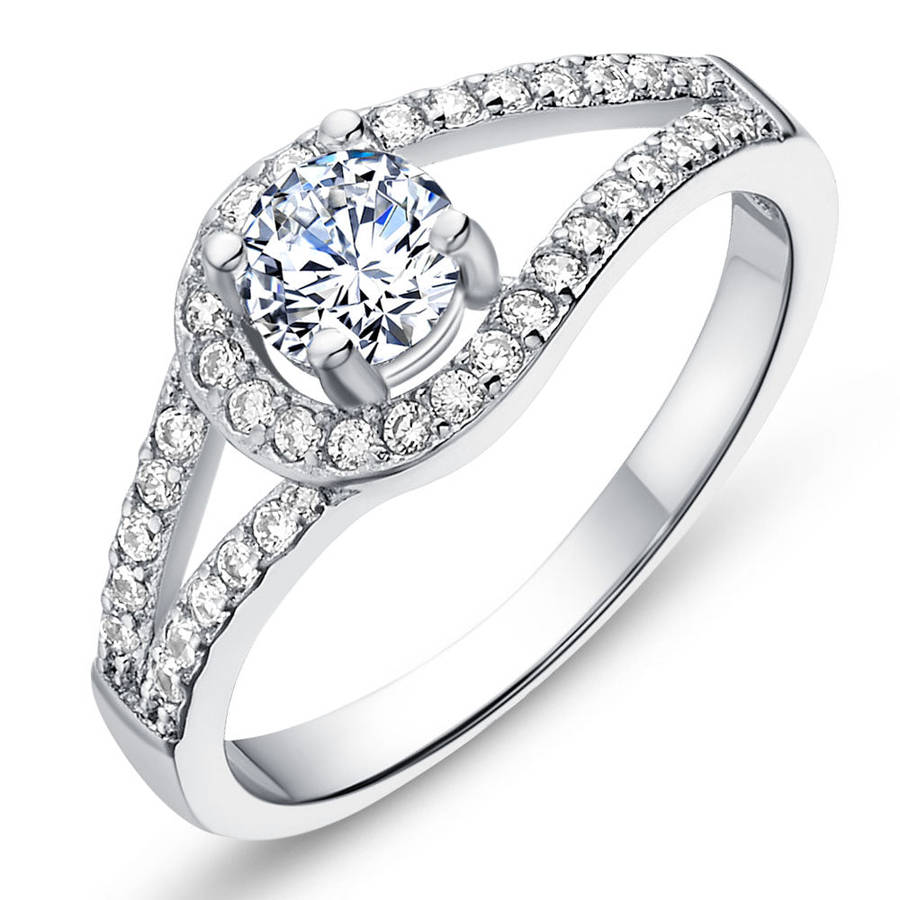 White Gold Ring LSJ599 - 9