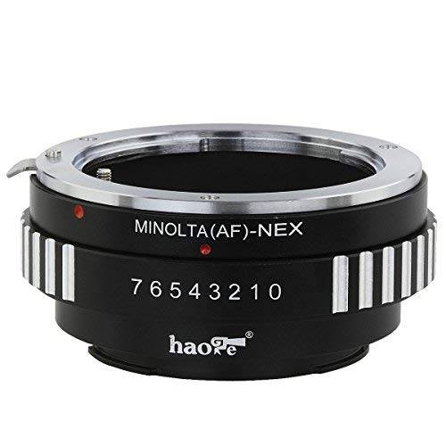 Haoge Lens Mount Adapter for Sony Alpha A-type Minolta MAF AF Mount Lens to Sony E mount NEX Camera