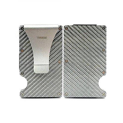 Minimalist Aluminum Fibre Slim Wallet, Slim Wallet & RFID Blocking Front Pocket Wallet,Minimalist Wa