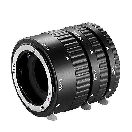 Neewer 12mm,20mm,36mm AF Auto Focus ABS Extension Tubes Set for Nikon DSLR Cameras(NW-N-AF1-BL) Such