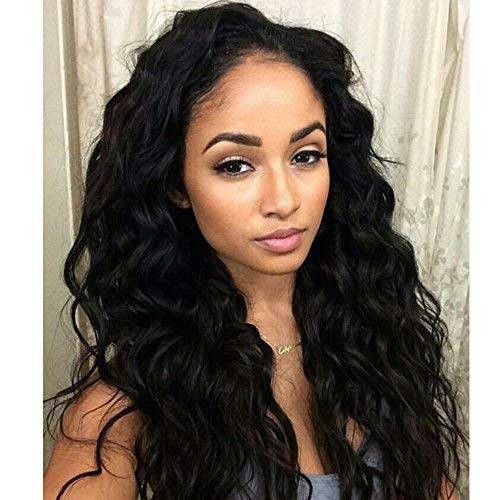 Lace Front Wigs For Women Long Curly Wavy Wig Natural...