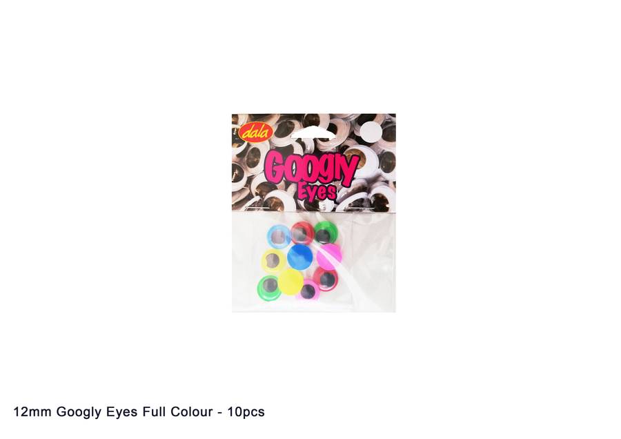 Full Colour Googley Eyes - 12mm (10 pcs)