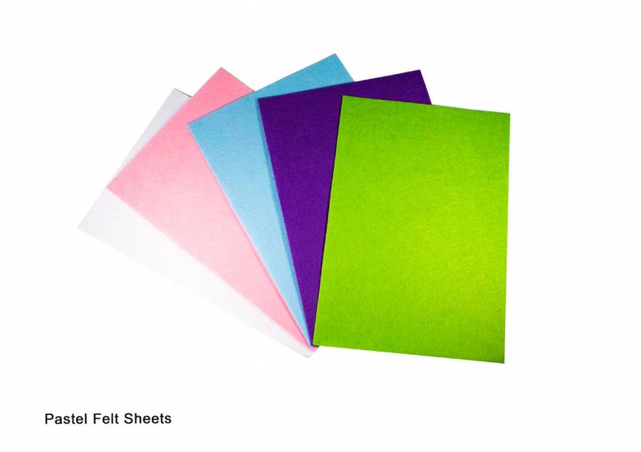 Felt Sheets - Black Felt Sheets - 5PCS
