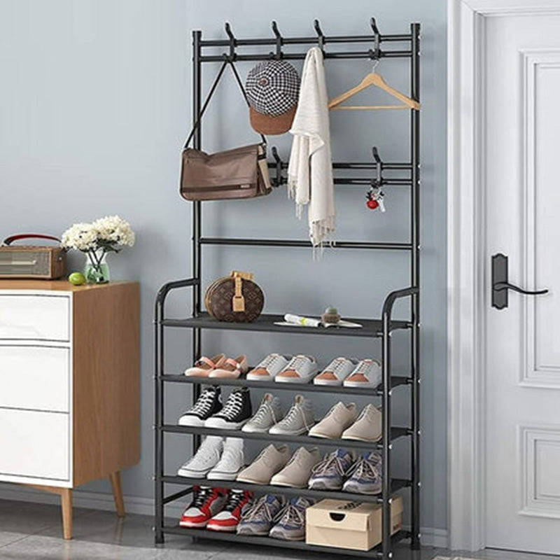 Multifunctional Shoe Storage Organizer  (60 x 26 x 172cm) - Black