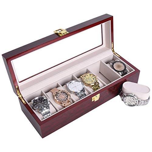 Luxury Wooden Watch Box 6 Slots