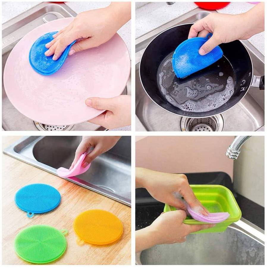 Silicone Dish Scrubber 2 Pcs