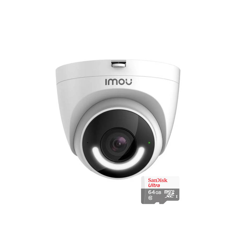Imou Turret 2MP Wi-Fi Camera + SanDisk Ultra 64GB Micro SDXC Card