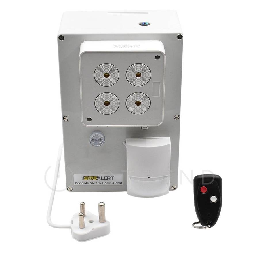 SMS Alert Standalone Alarm Kit - 1 PIR Sounder 3Ch Rx 8 User