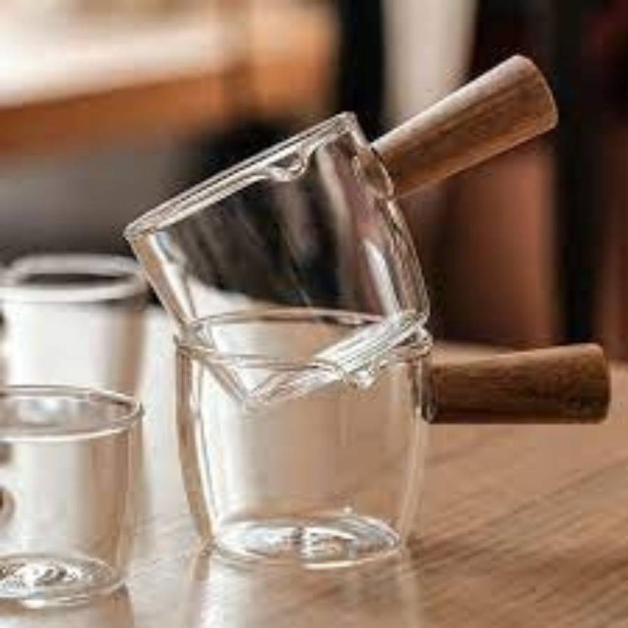 Diva Espresso Cups with Wood Handle