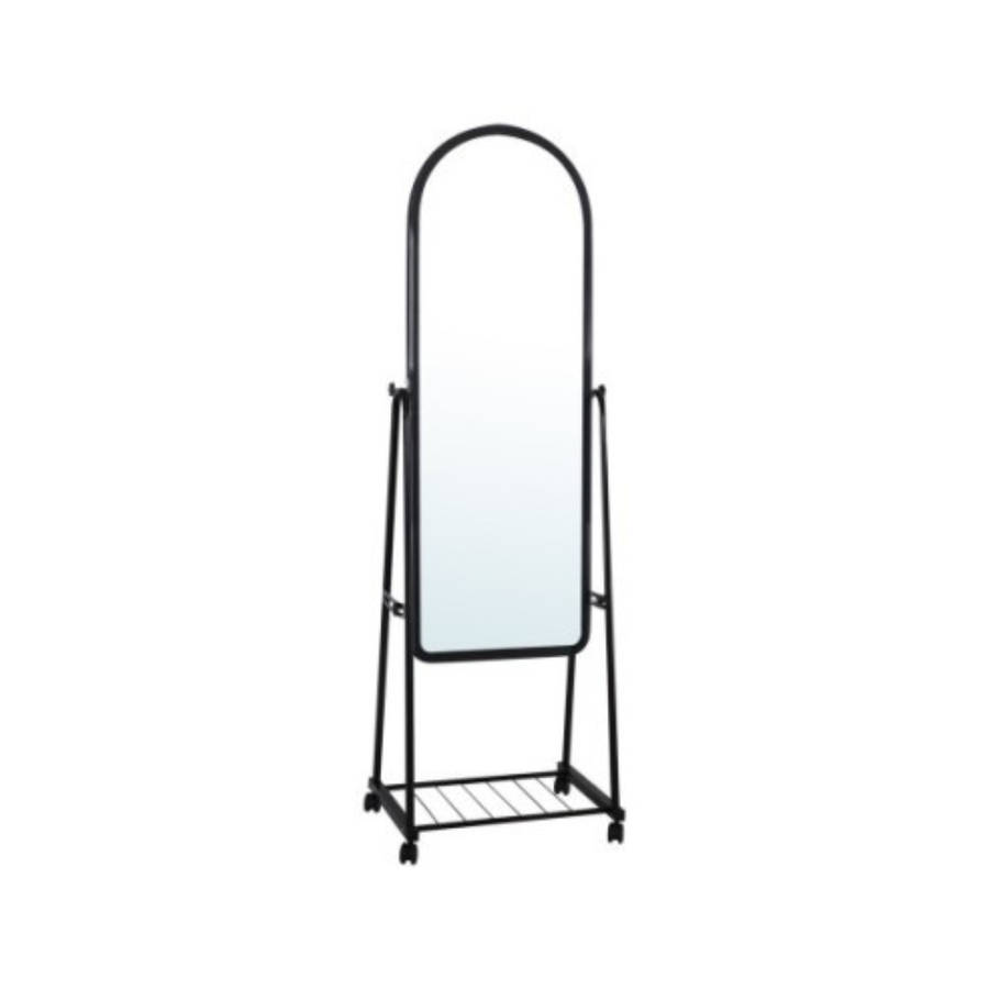 Free Stand Mirror with Single Tray