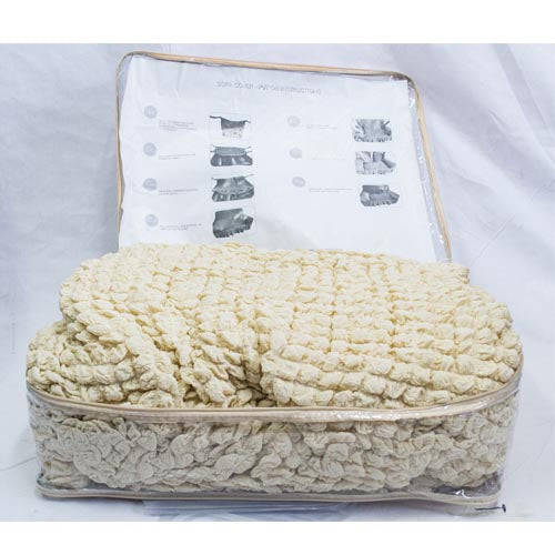 Sofa Covers - Stretch - 3+2+1 / Black / Unfrilled