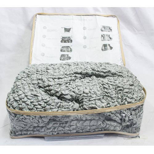 Sofa Covers - Stretch - 3+2+1 / Black / Unfrilled