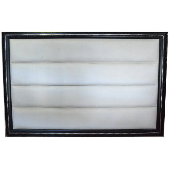 Headboards  - horizontal - Queen/white / Black and Silver / No