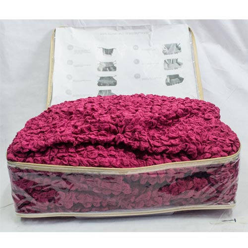 Sofa Covers - Stretch - 3+2+1 / Black / Unfrilled