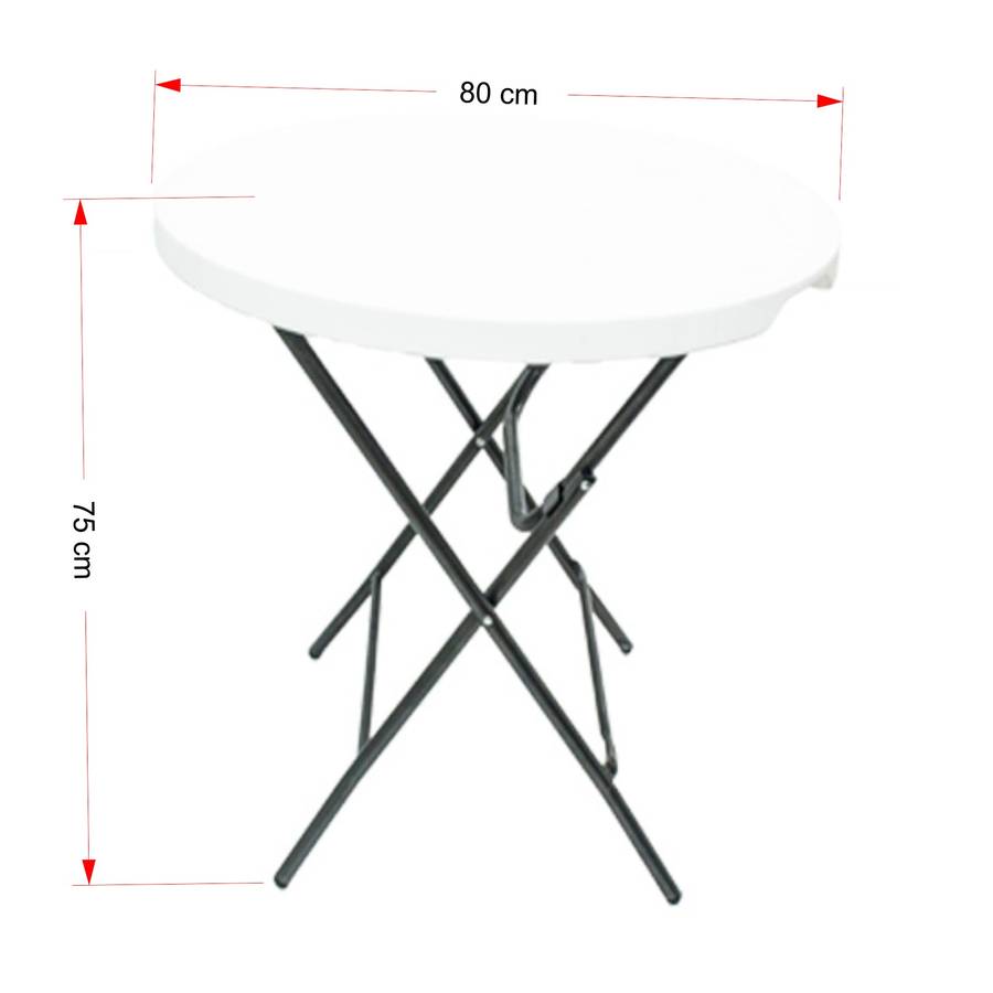 4 Seater - Trestle Cafe Table Round