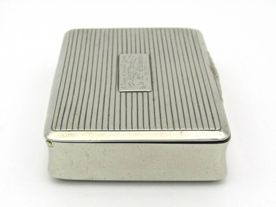 German silver snuff box, Frankfurt, Circa 1780.