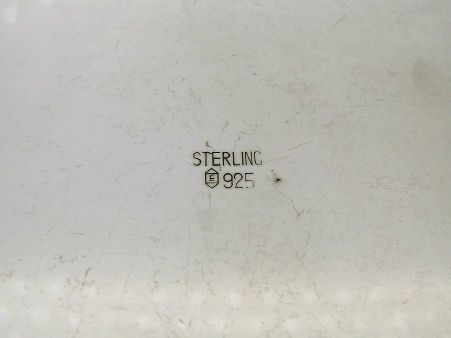 Sterling silver jewellery box, Circa 1900's.