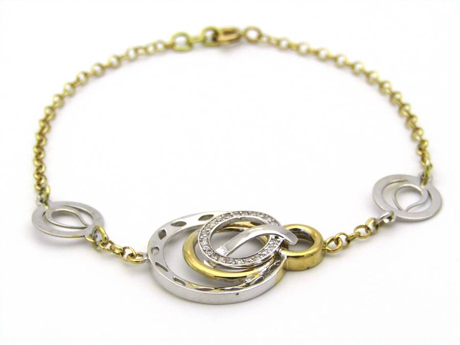 18K gold diamond bracelet.