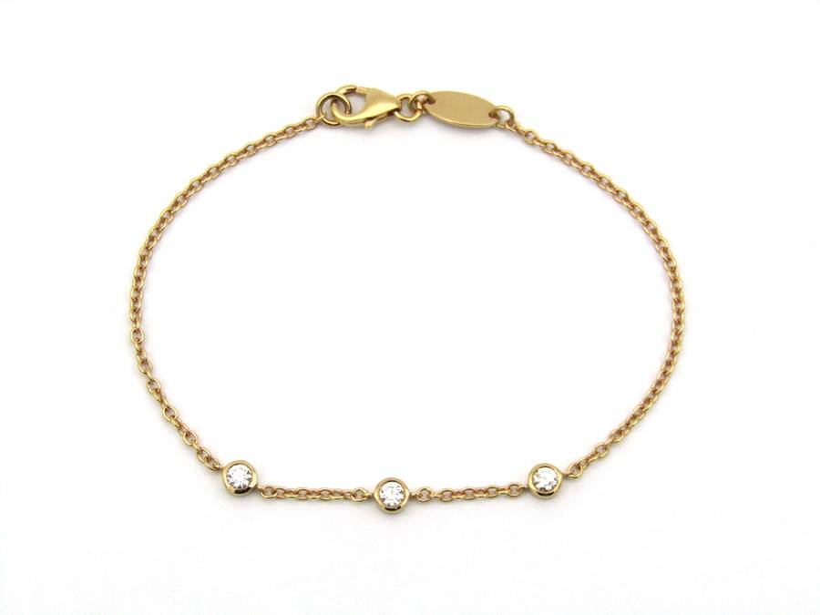 18K gold diamond bracelet.