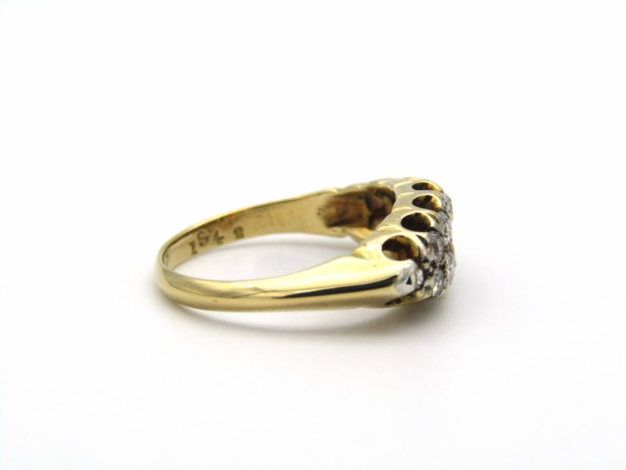 18K gold Victorian diamond ring.