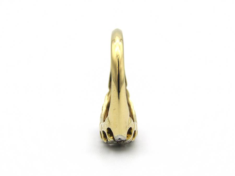 18K gold Victorian diamond ring.