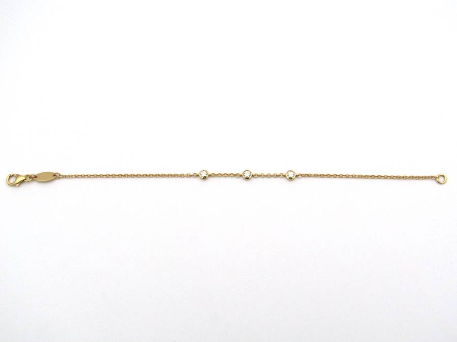 18K gold diamond bracelet.