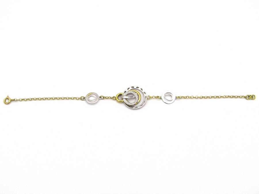 18K gold diamond bracelet.