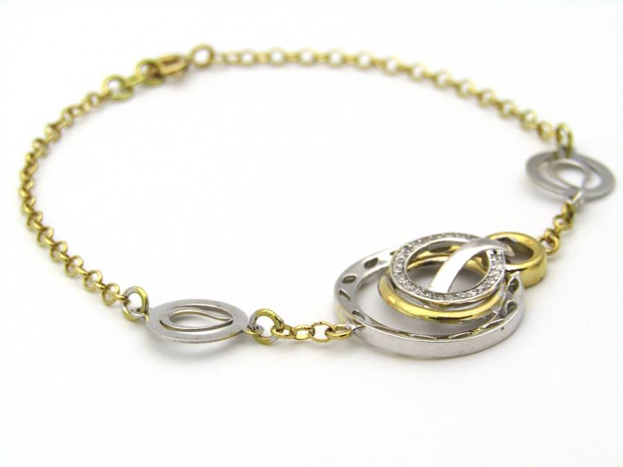 18K gold diamond bracelet.