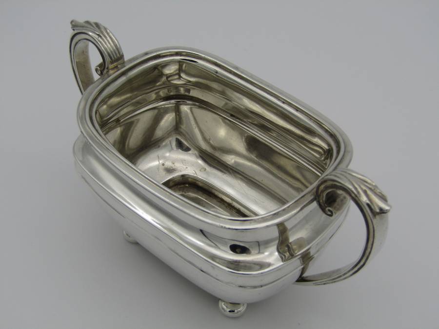 Art Deco three piece tea set by Harrison Bros and George Howson, Sheffield, 1935.