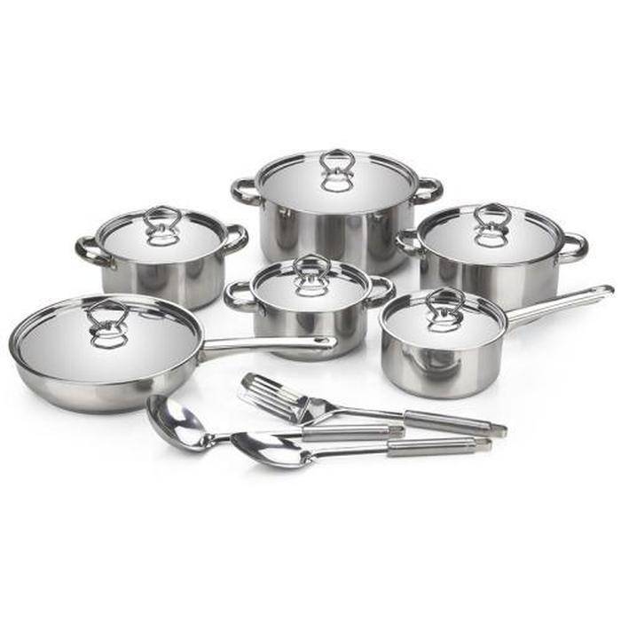 15 piece Stainless Steel Cookware Set