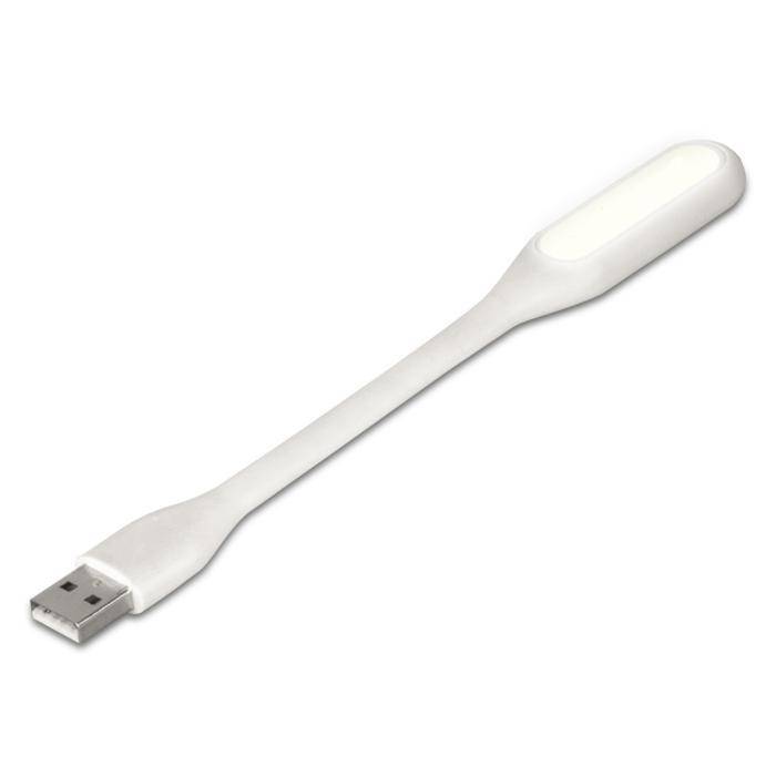 2-for-1 Funky Bendy LED USB Light - White