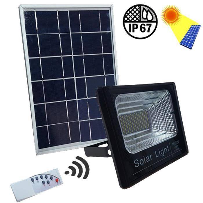 Remote Control LED Solar Outdoor Lights - 25W