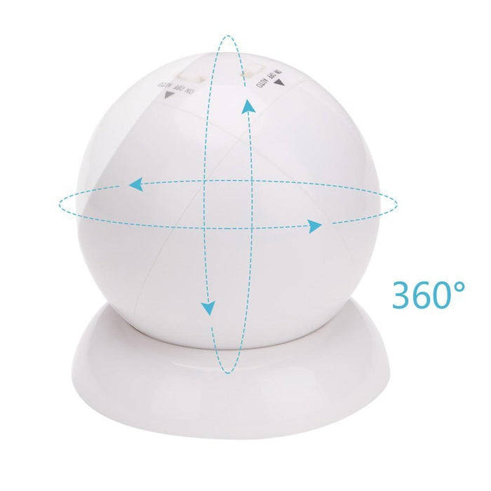 360 Rotating Motion Activated COB LED Light