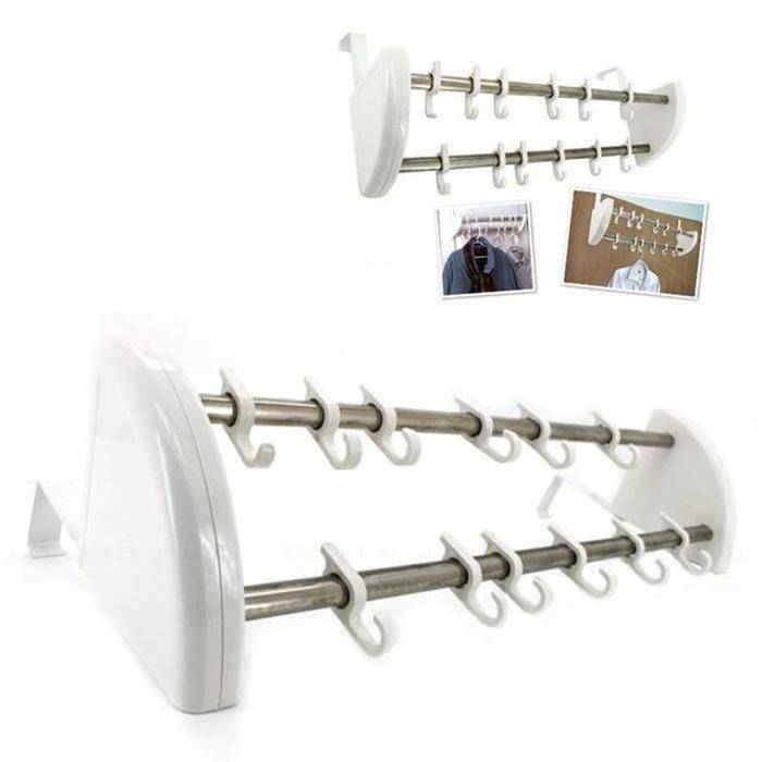 Double Bar Door Hanger With Hooks