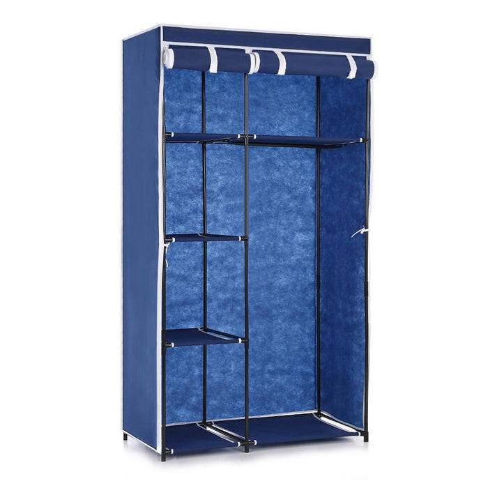 Double Canvas Wardrobe - Black