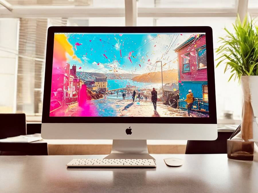 Apple iMac 27-inch 3.4GHz Quad-Core i5 (5K Retina, 8GB RAM, 1TB Fusion, Silver) - Pre Owned / 3 M...