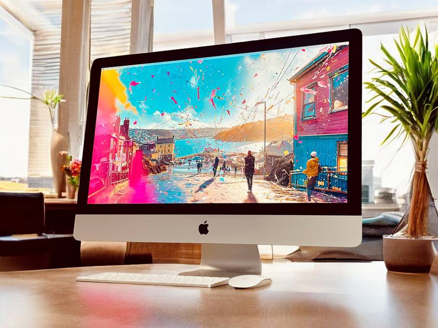 Apple iMac 27-inch 3.4GHz Quad-Core i5 (5K Retina, 8GB RAM, 1TB Fusion, Silver) - Pre Owned / 3 M...