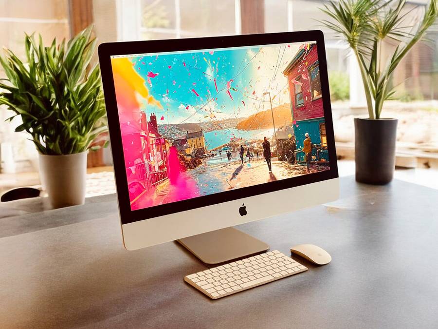 Apple iMac 27-inch 3.4GHz Quad-Core i5 (5K Retina, 8GB RAM, 1TB Fusion, Silver) - Pre Owned / 3 M...