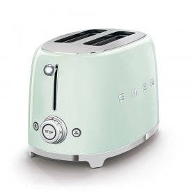 SMEG RETRO 2 SLICE TOASTER PASTEL GREEN TSF01PGSA