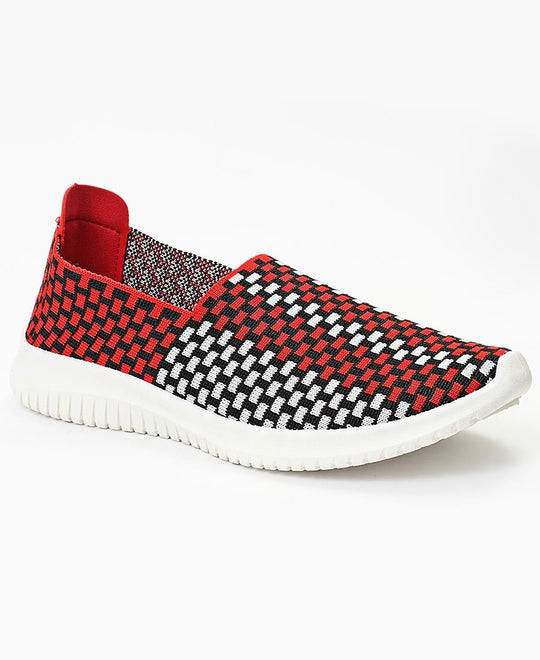 SOOZ LADIES' CASUAL SNEAKERS - RED