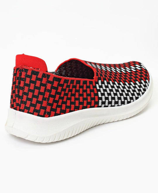 SOOZ LADIES' CASUAL SNEAKERS - RED