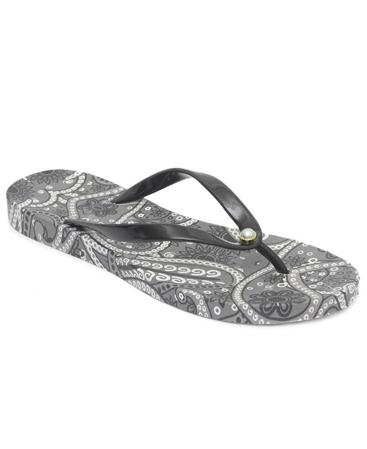 Ladies' Flip Flops - Black - Black / UK 7