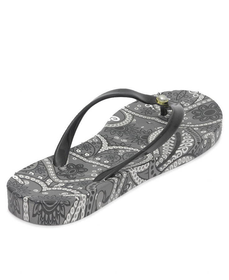 Ladies' Flip Flops - Black - Black / UK 7