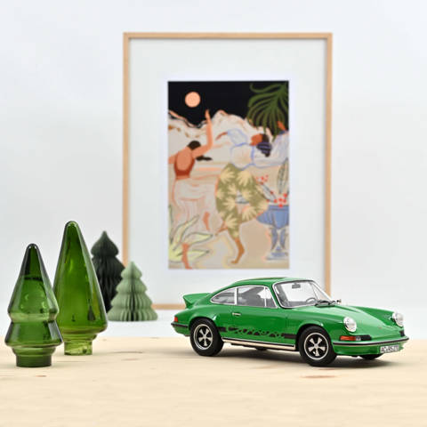 Porsche 911 RS 1973 Green with black deco 1:18 Closed Body