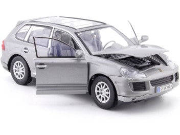 PORSCHE CAYENNE METEOR GREY 2008 1/24, DIECAST CAR, COLLECTABLE CAR.
