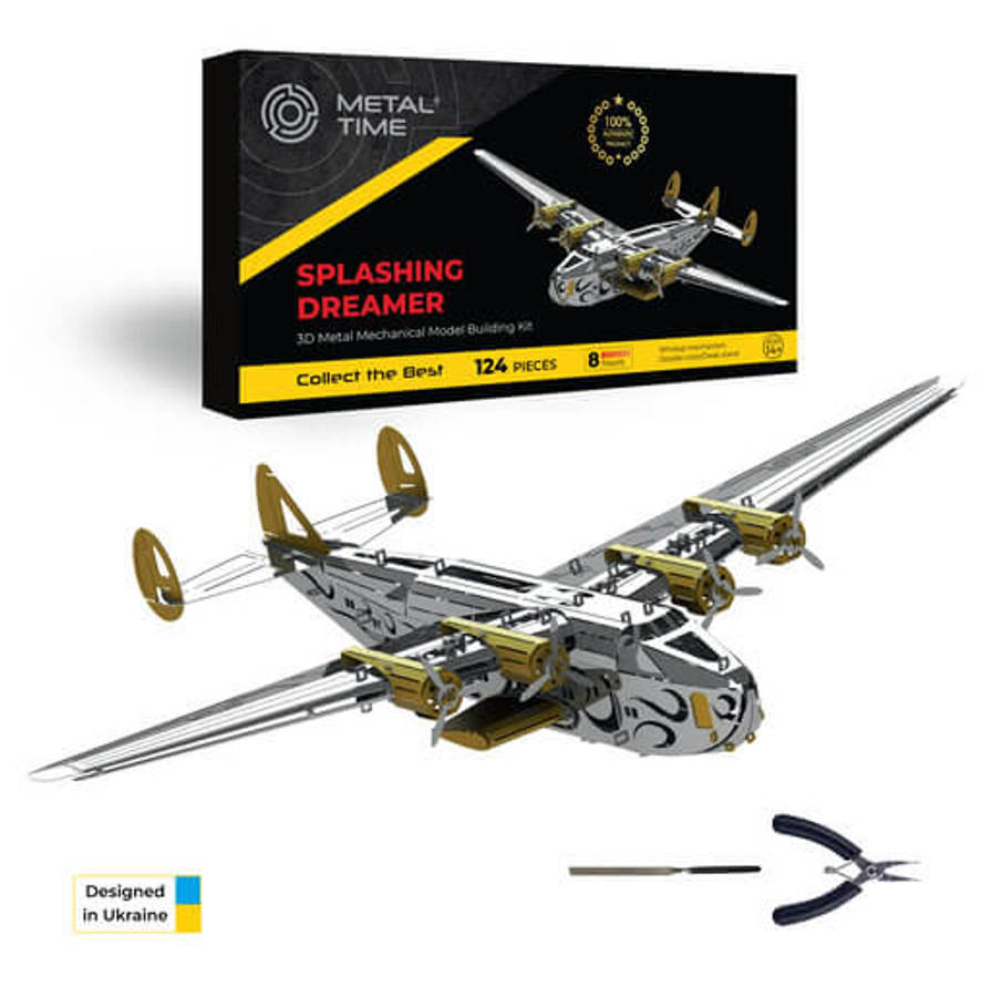 SPLASHING DREAMER BOEING 314 CLIPPER 124 PARTS 3D PUZZLE METAL