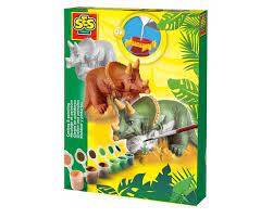CASTING & PAINTING - TRICERATOPS EDUCATIONAL,TEACHER HOME SCHOOL, LEARNING